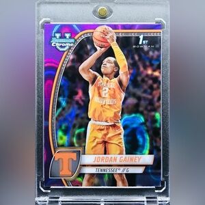 Jordan Gainey PRC - 2024-25 Bowman Chrome University Purple Lava Refractors #33